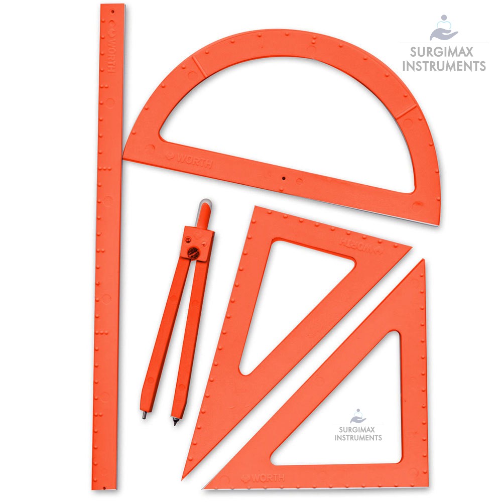 Braille PVC Geometry Set